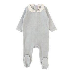 Lil Legs velour footie